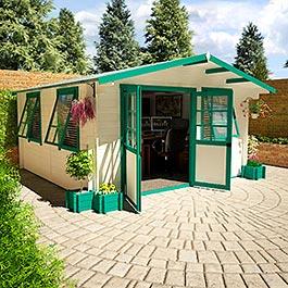 28mm 'Chamonix Value Home Office' Log Cabin